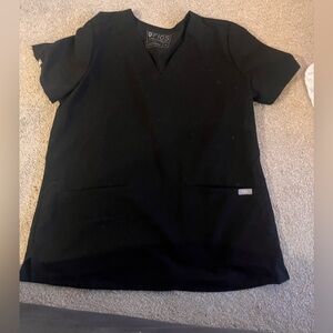 FIGS Casma Scrub two pocket black